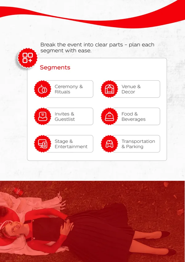 Brochure page 13 of 16. Segments