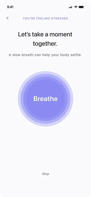 Pause: breathe